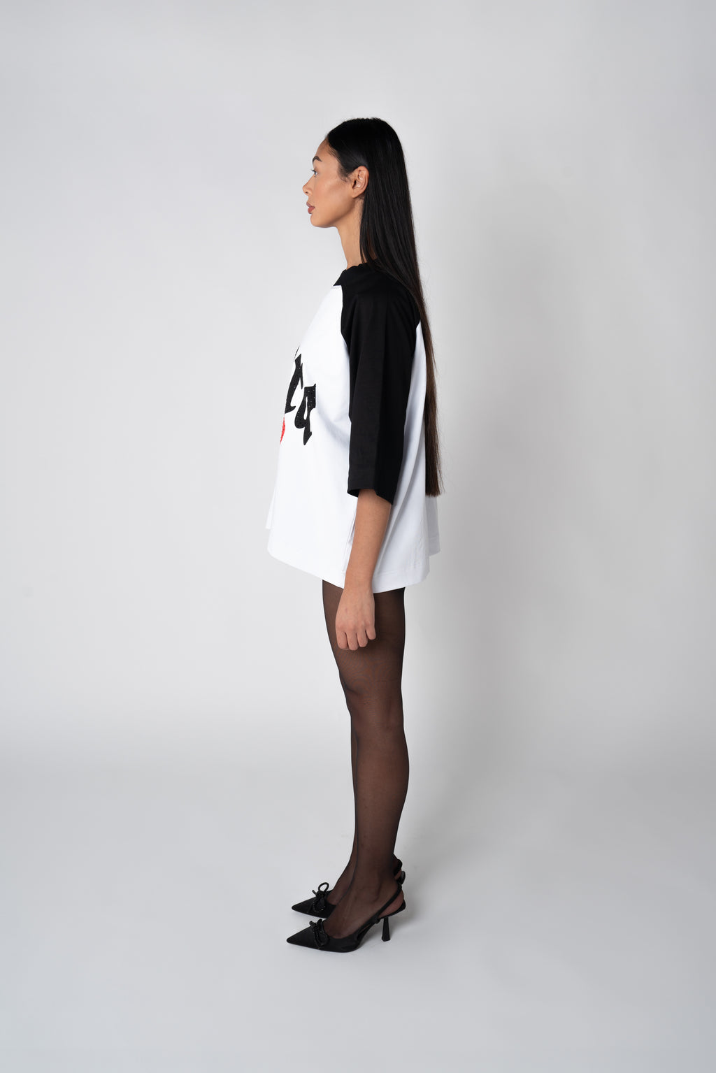 Lips T-shirt - White/Black