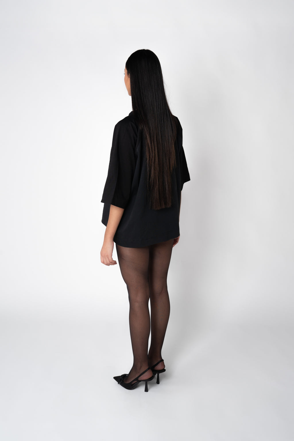 T-SHIRT LIPS_ DARK GREY//BLACK