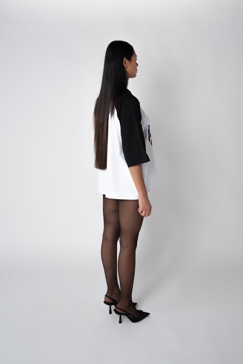 Lips T-shirt - White/Black