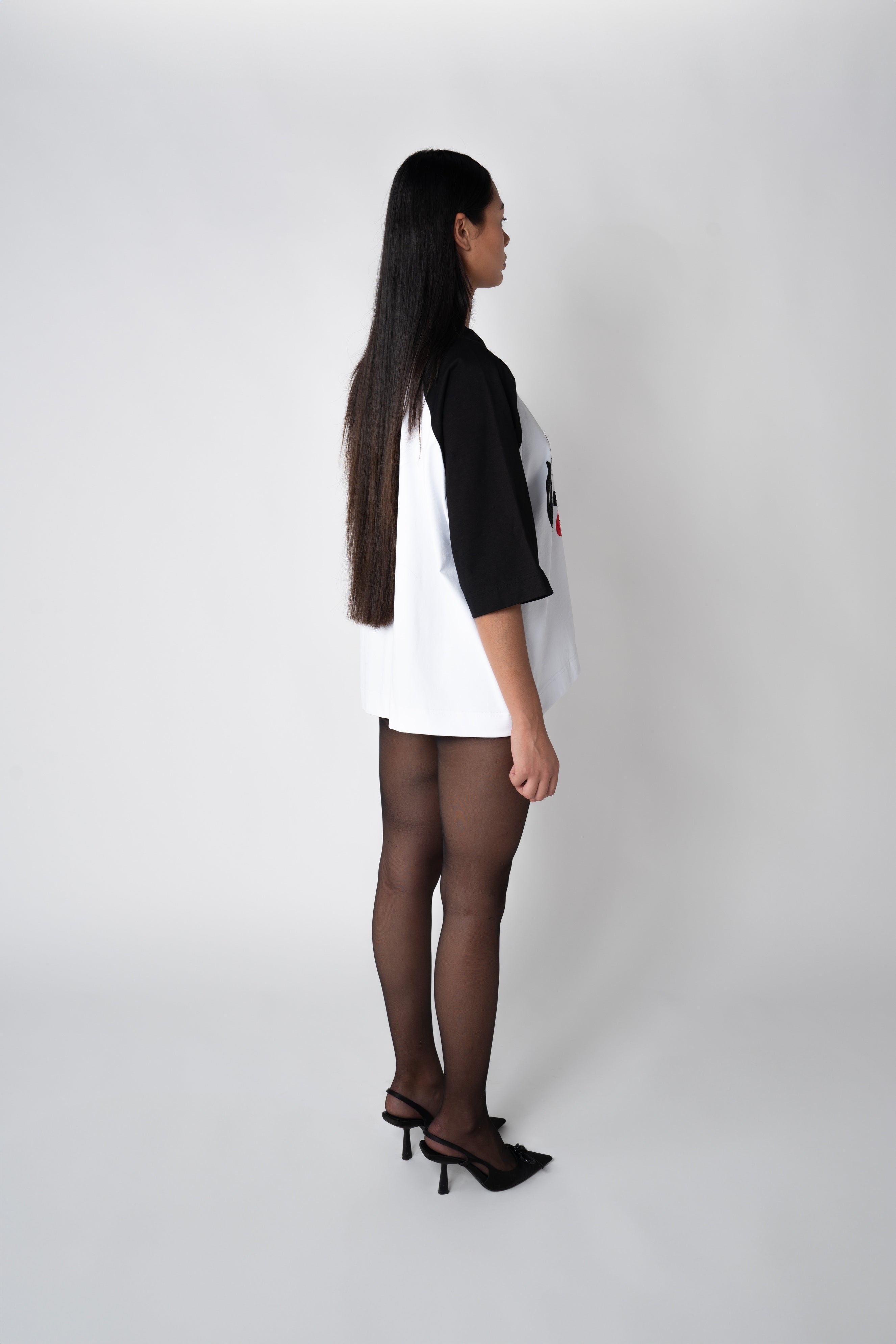 Lips T-shirt - White/Black