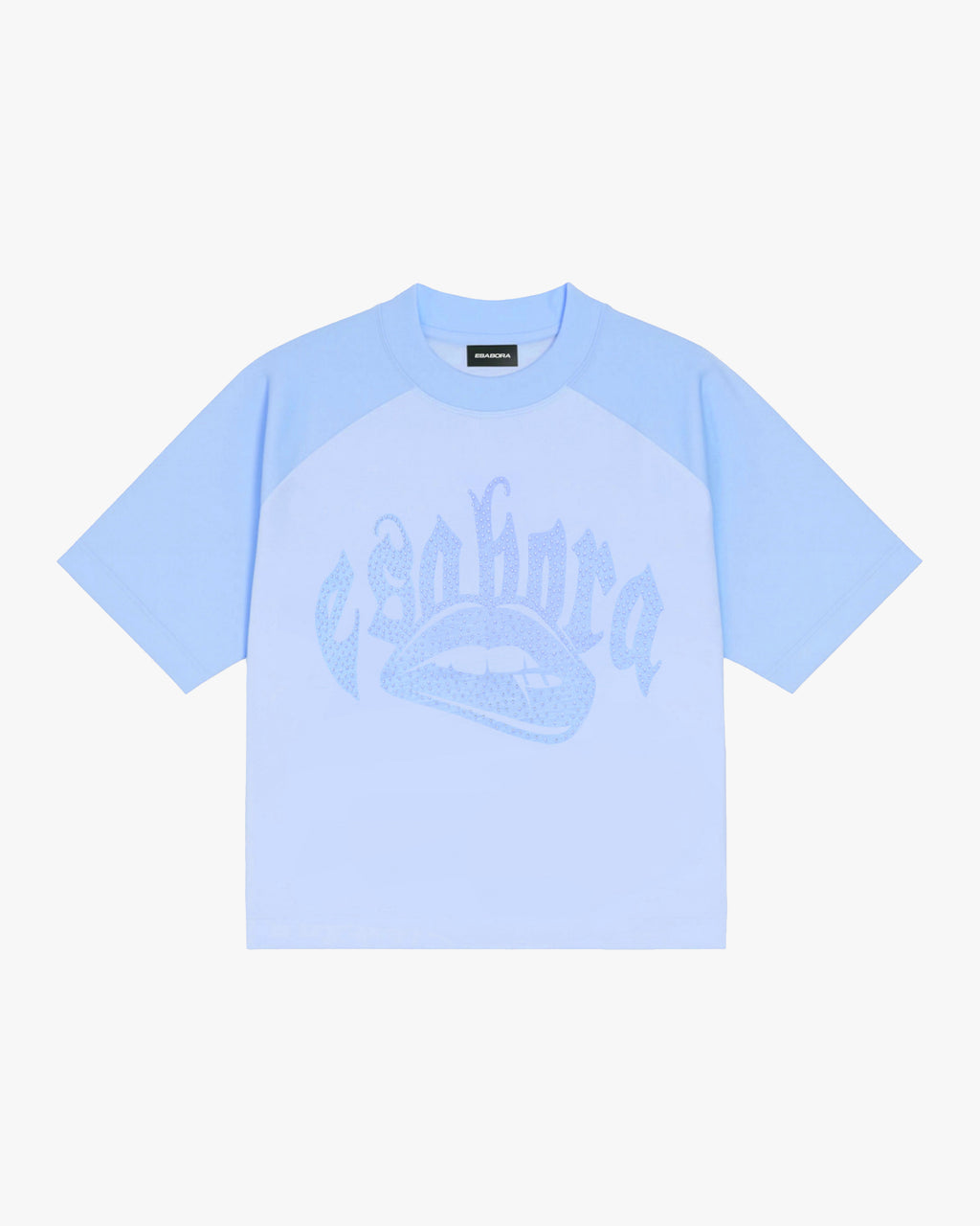 T-SHIRT LIPS_ BABY BLUE
